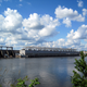 The Carillon Generating Station, a hydroelectric power station on the Ottawa River near Carillon, Quebec, Canada.